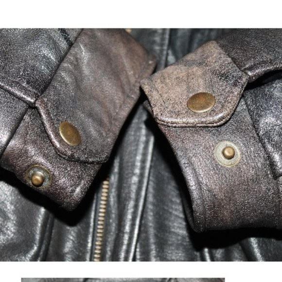 New Mickey Mouse Leather Bomber Biker Jacket - Picture 6 of 16